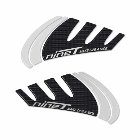 Stickers 3D Motorcycle side tank protectors compatible with BMW R nineT