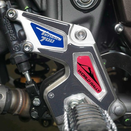 Adesivi 3D Protezioni Battitacco compatibili con Yamaha Tenere 700 World Rally