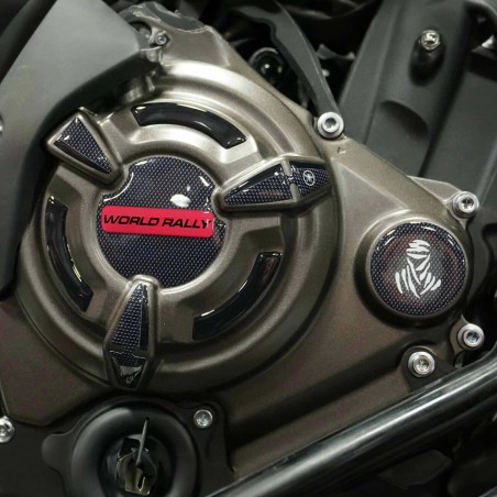Adesivi 3D protezioni carter compatibili con Yamaha Tenere 700 World Rally