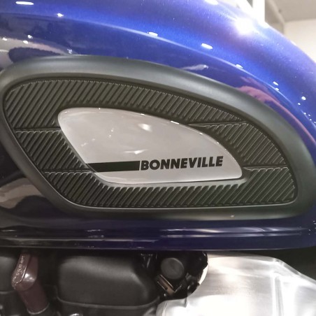Adesivi 3D Protezioni Laterali serbatoio compatibili con Triumph Bonneville