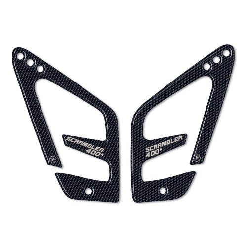 Pegatinas 3D Protectores de talón de moto compatibles con Triumph Scrambler 400 X 2