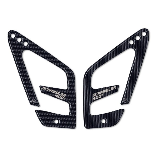 Adesivi 3D Protezioni Battitacco moto compatibili con Triumph Scrambler 400 X