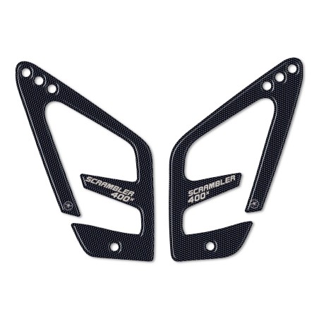 Adesivi 3D Protezioni Battitacco moto compatibili con Triumph Scrambler 400 X