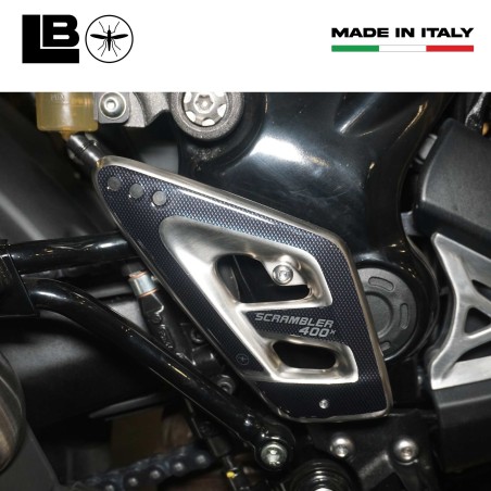Adesivi 3D Protezioni Battitacco moto compatibili con Triumph Scrambler 400 X