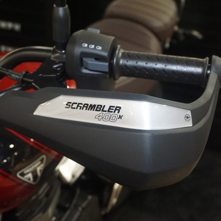 Adesivi 3D Protezioni Paramani moto compatibili con Triumph Scrambler 400 X