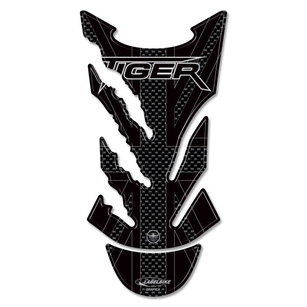CARBONO 3D CARBONO Bumper Stickers/STICKERS compatible para TRIUMPH TIGER BIKE