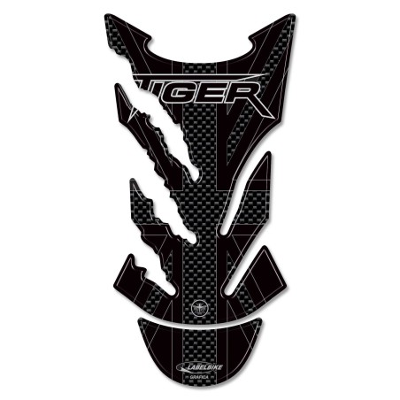 CARBONO 3D CARBONO Bumper Stickers/STICKERS compatible para TRIUMPH TIGER BIKE