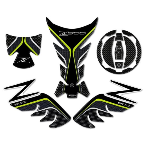 3D GEL RESIN ADHESIVE KIT PROTECTIONS compatible for Z900 KAWASAKI carbon motorcycle