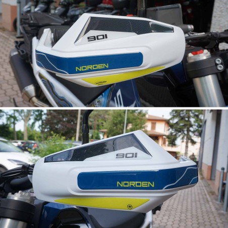 Adesivi 3D Protezioni Paramani moto compatibili con Husqvarna Norden 901 2023