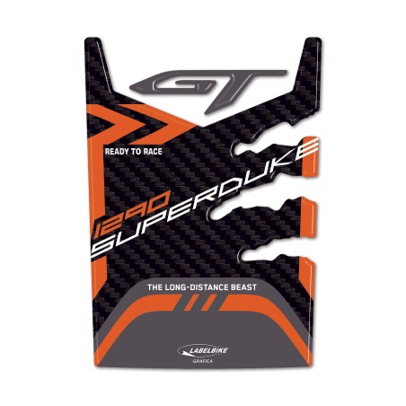 Paraserbatoio moto Adesivo 3D compatibile con KTM 1290 Super Duke GT 2022-2024