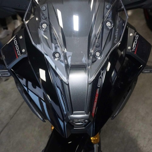 Adesivi 3D Protezione Becco Frontale moto compatibili con Suzuki GSX-S1000GX