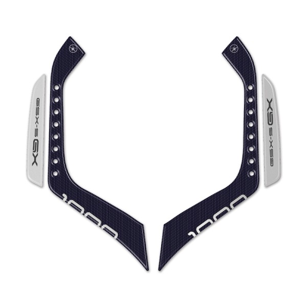 Adesivi protezioni maniglie passeggero compatibili con Suzuki GSX-S1000GX 2024