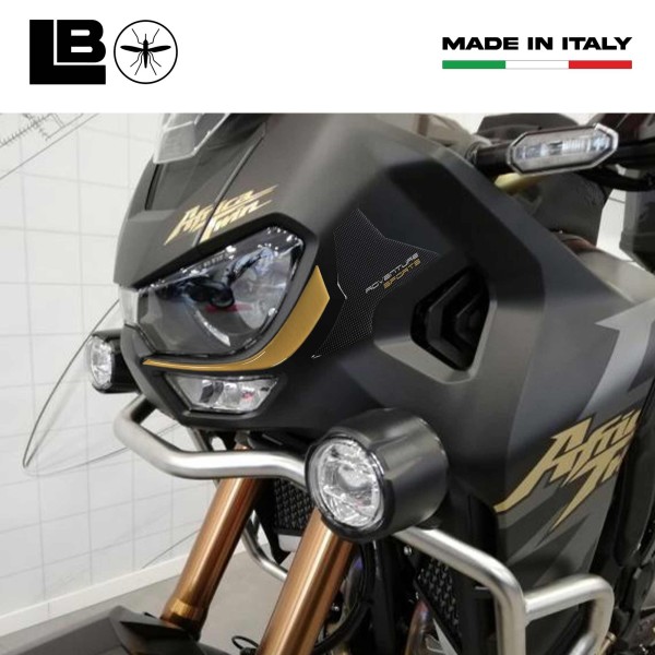 Adesivi 3D protezioni frontale moto compatibili con Honda Africa Twin Adv 2024