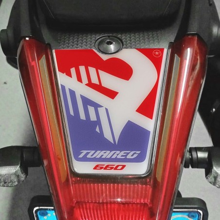 Adesivo 3D Protezione codino moto compatibile con Aprilia Tuareg 660 2022-24