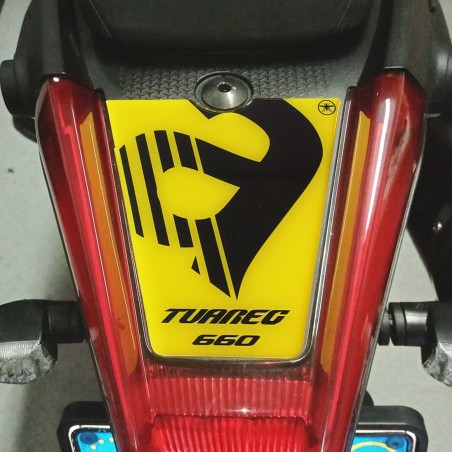 Adesivo 3D Protezione codino moto compatibile con Aprilia Tuareg 660 2022-24
