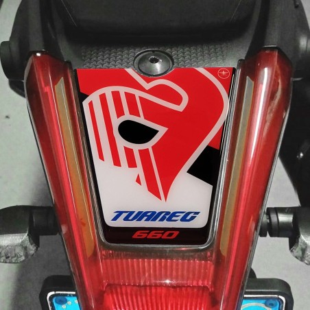 Adesivo 3D Protezione codino moto compatibile con Aprilia Tuareg 660 2022-24