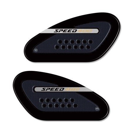Protezioni Laterali Adesivi 3D serbatoio moto compatibile con Triumph Speed 400