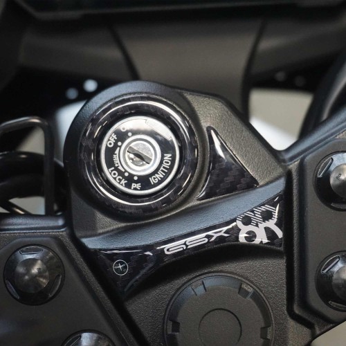 Adesivo 3D Protezione Zona Chiave accensione moto compatibile con Suzuki GSX-8R