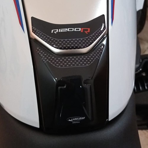 PEGATINA DE GEL DE CARBONO 3D PROTECCIÓN DEL TANQUE compatible para MOTOCICLETA BMW R1200R