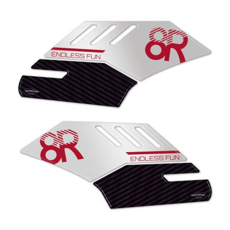 Motorbike Tank Side Protectors 3D Gel Stickers compatible with Suzuki GSX-8R