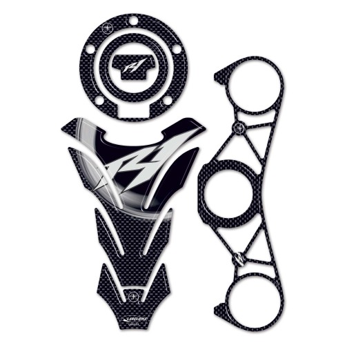 KIT ADESIVI in resina gel 3D per MOTO compatibili YAMAHA YZF R1 dal 2009 al 2011