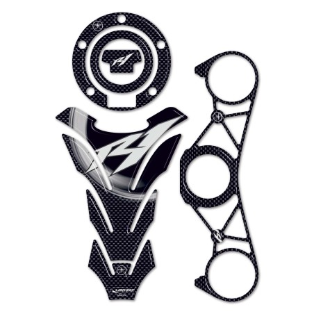 KIT ADESIVI in resina gel 3D per MOTO compatibili YAMAHA YZF R1 dal 2009 al 2011