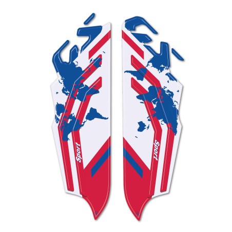 Stickers 3D protecteurs de réservoir de moto compatibles avec BMW F800 GS 2024