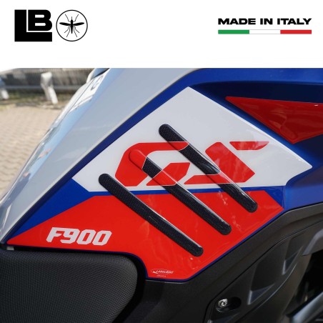 Adesivi 3D Protezioni Laterali Serbatoio moto compatibile con BMW F900 GS 2024