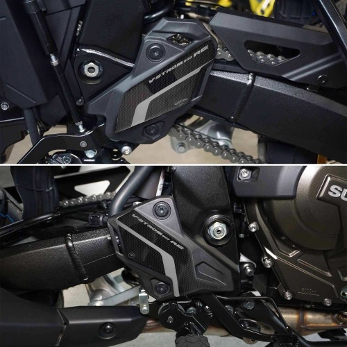 Adesivi 3D compatibili con Suzuki V-Strom 800RE Protezioni Battitacco per moto