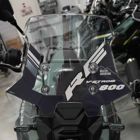 3D Gel sticker compatible with Suzuki V-Strom 800RE Motorcycle windshield protection
