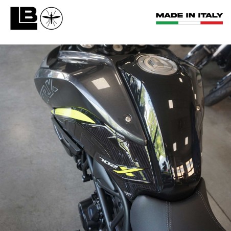 3D Stickers Motorcycle Tank Side Protections Compatible with Benelli TRK 702X