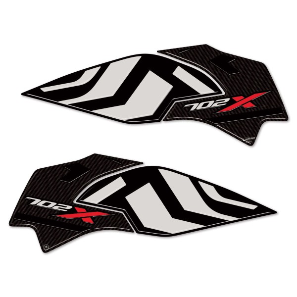 3D Stickers Motorcycle Tank Side Protections Compatible with Benelli TRK 702X