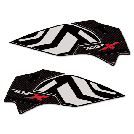 Adhesivos 3D Protectores laterales del depósito de moto compatibles con Benelli TRK 702X