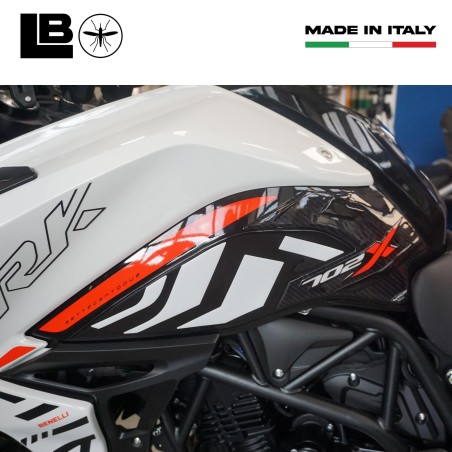 Adhesivos 3D Protectores laterales del depósito de moto compatibles con Benelli TRK 702X