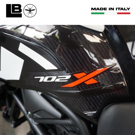 Adhesivos 3D Protectores laterales del depósito de moto compatibles con Benelli TRK 702X
