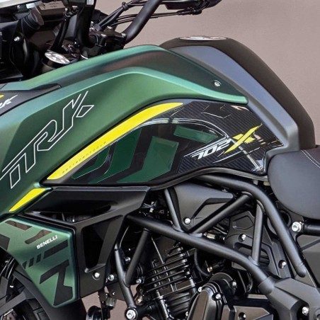 Adhesivos 3D Protectores laterales del depósito de moto compatibles con Benelli TRK 702X
