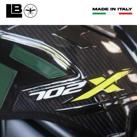Adhesivos 3D Protectores laterales del depósito de moto compatibles con Benelli TRK 702X