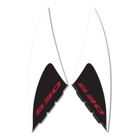 Kit of 2 RESIN STICKERS TMAX 530 3D Stickers SCRATCH PROTECTION YAMAHA 2012-2016
