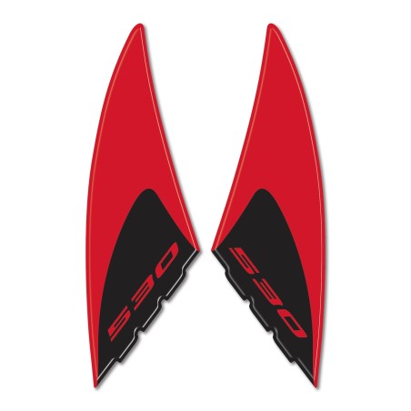 Kit de 2 PEGATINAS DE RESINA TMAX 530 Pegatinas 3D PROTECCIÓN RAYAS YAMAHA 2012-2016