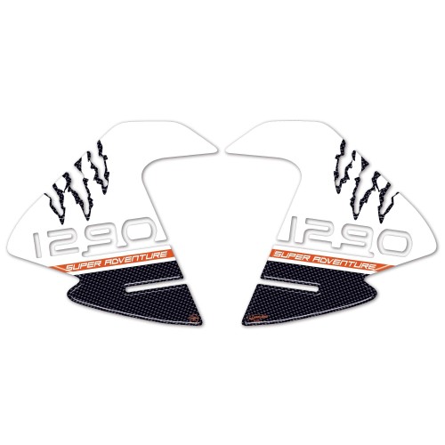 3D SIDE PROTECTIONS ADHESIVOS LATERALES DE TANQUE x compatible KTM 1290 SUPER ADVENTURE 2