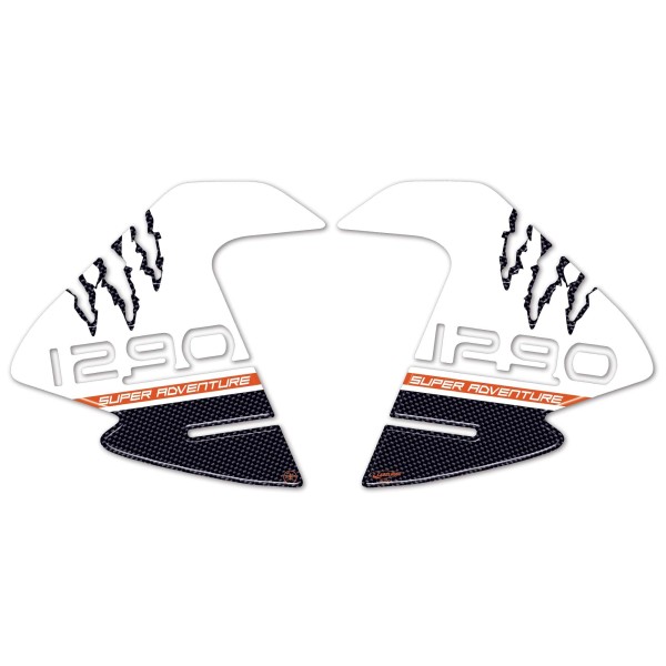 ADESIVI 3D PROTEZIONI LATERALI SERBATOIO x compatibili KTM 1290 SUPER ADVENTURE