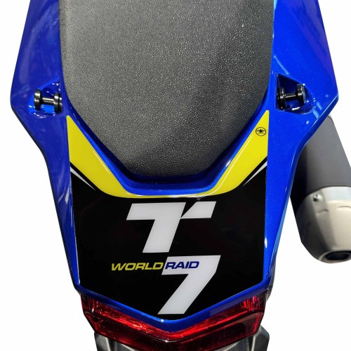 Adesivo 3D Coda moto compatibile con Yamaha Tenere 700 World Raid 2022-24 Giallo