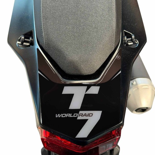 Adesivo 3D Codino moto compatibile con Yamaha Tenere 700 World Raid 2022-24 Nero
