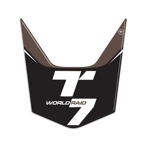 3D Heckaufkleber Motorrad kompatibel mit Yamaha Tenere 700 World Raid 2022-24 Schwarz 2
