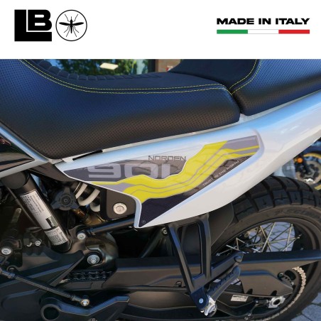 Adesivi 3D Fianchi laterali coda moto compatibili con Husqvarna Norden 901 2023