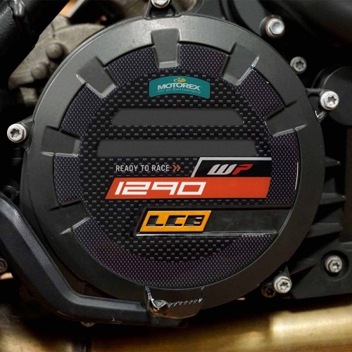 Adesivi gel 3D protezioni laterali carter moto compatibili KTM 1290 super duke