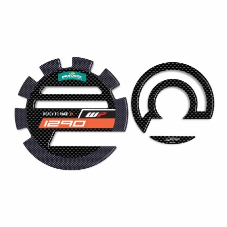 Adesivi in gel 3D protezioni laterali carter moto compatibili KTM 1290 Super adventure