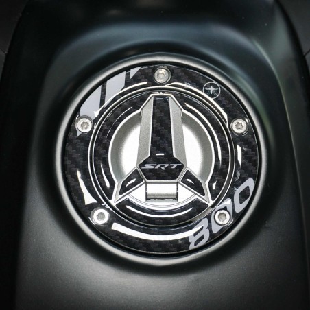 Sticker 3D Tank cap protección moto compatible con QJ Motor SRT 800 SX