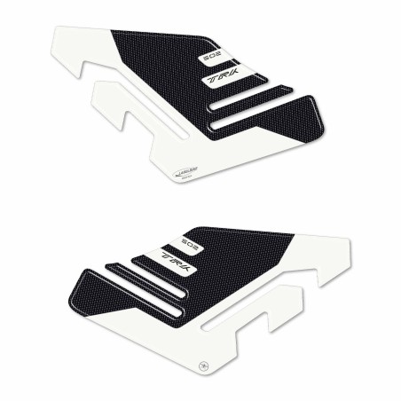 Adhesivos protectores laterales del depósito 3D compatibles con Benelli TRK 502 blanco