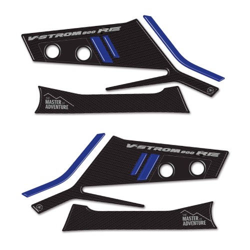 3D Gel Stickers 3D Handguards motorbike compatible with Suzuki V-Strom 800RE 2